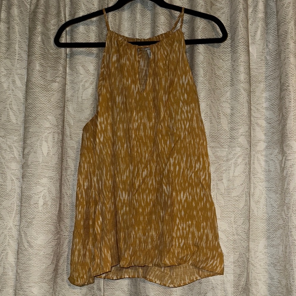 4/$15 Stylish Mustard Yellow Women's Top Sz xl